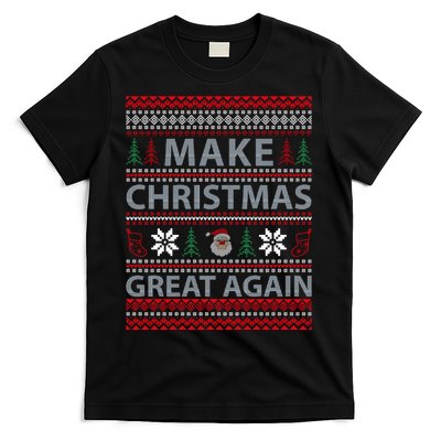 Make Christmas Great Again Holiday Cheer Trump 2024 T-Shirt