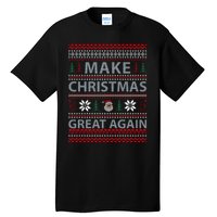 Make Christmas Great Again Holiday Cheer Trump 2024 Tall T-Shirt