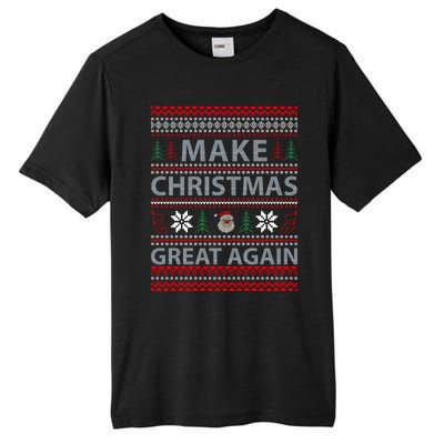 Make Christmas Great Again Holiday Cheer Trump 2024 Tall Fusion ChromaSoft Performance T-Shirt