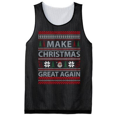 Make Christmas Great Again Holiday Cheer Trump 2024 Mesh Reversible Basketball Jersey Tank