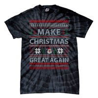 Make Christmas Great Again Holiday Cheer Trump 2024 Tie-Dye T-Shirt