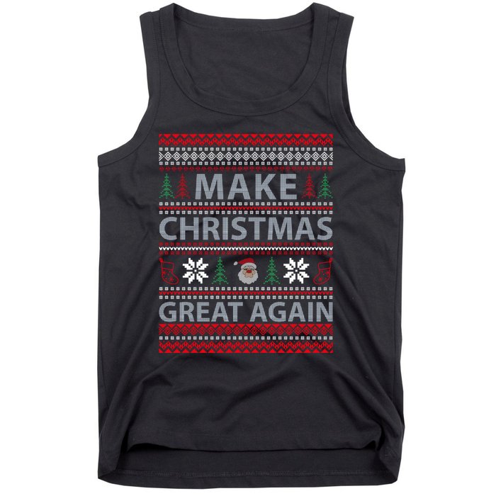 Make Christmas Great Again Holiday Cheer Trump 2024 Tank Top