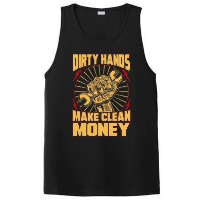 Mechanic Car Guy Dirty Hands Make Clean Money PosiCharge Competitor Tank