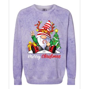 Merry Christmas Gnome Family Christmas Colorblast Crewneck Sweatshirt