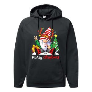 Merry Christmas Gnome Family Christmas Performance Fleece Hoodie