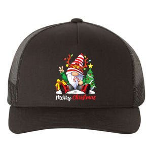 Merry Christmas Gnome Family Christmas Yupoong Adult 5-Panel Trucker Hat