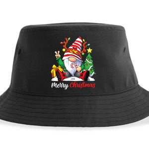 Merry Christmas Gnome Family Christmas Sustainable Bucket Hat