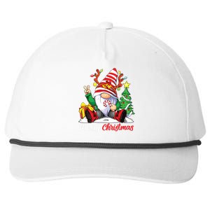 Merry Christmas Gnome Family Christmas Snapback Five-Panel Rope Hat