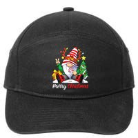 Merry Christmas Gnome Family Christmas 7-Panel Snapback Hat