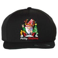 Merry Christmas Gnome Family Christmas Wool Snapback Cap