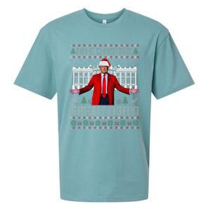 Make Christmas Great Again Ugly Sweaters Funny Trump 47 Xmas (6) Sueded Cloud Jersey T-Shirt