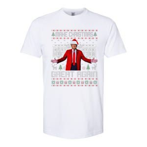 Make Christmas Great Again Ugly Sweaters Funny Trump 47 Xmas (6) Softstyle CVC T-Shirt