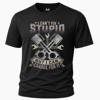 Mechanic Car Guy I Cant Fix Stupid But I Can Charge For It Performance Shirt