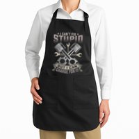 Mechanic Car Guy I Cant Fix Stupid But I Can Charge For It Apron