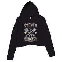 Mechanic Car Guy I Cant Fix Stupid But I Can Charge For It Crop Fleece Hoodie