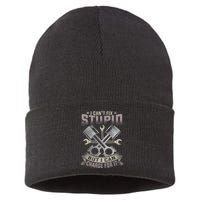 Mechanic Car Guy I Cant Fix Stupid But I Can Charge For It Sustainable Knit Beanie