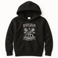 Mechanic Car Guy I Cant Fix Stupid But I Can Charge For It Kids Hoodie