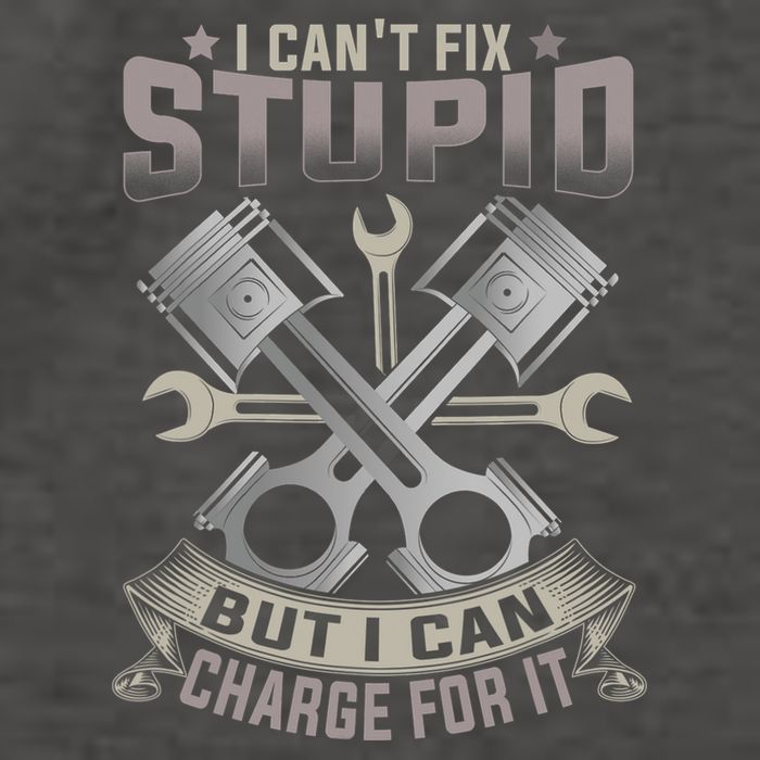Mechanic Car Guy I Cant Fix Stupid But I Can Charge For It Vector Backpack