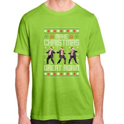 Make Christmas Great Again Santa Trump Dance Ugly Xmas Gift Adult ChromaSoft Performance T-Shirt