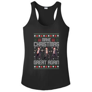 Make Christmas Great Again Santa Trump Dance Ugly Xmas Gift Ladies PosiCharge Competitor Racerback Tank