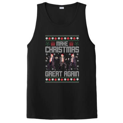 Make Christmas Great Again Santa Trump Dance Ugly Xmas Gift PosiCharge Competitor Tank