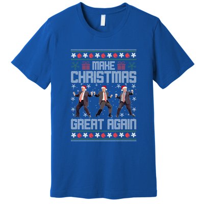 Make Christmas Great Again Santa Trump Dance Ugly Xmas Gift Premium T-Shirt