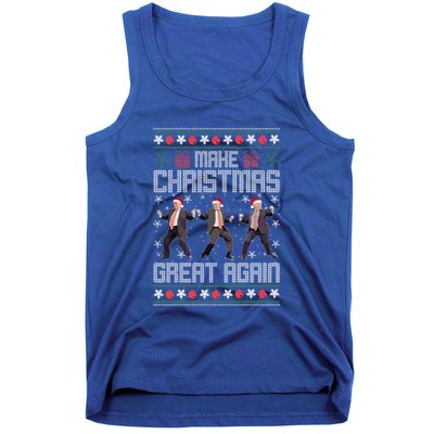 Make Christmas Great Again Santa Trump Dance Ugly Xmas Gift Tank Top