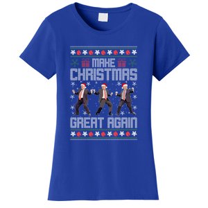 Make Christmas Great Again Santa Trump Dance Ugly Xmas Gift Women's T-Shirt