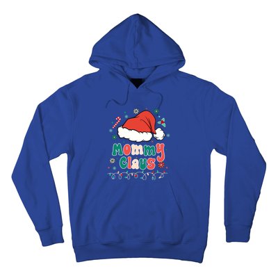 Mommy Claus Gift Groovy Christmas Pajamas For Family Cute Gift Hoodie