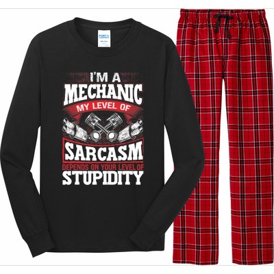 Mechanic Car Guy Im A Mechanic Long Sleeve Pajama Set