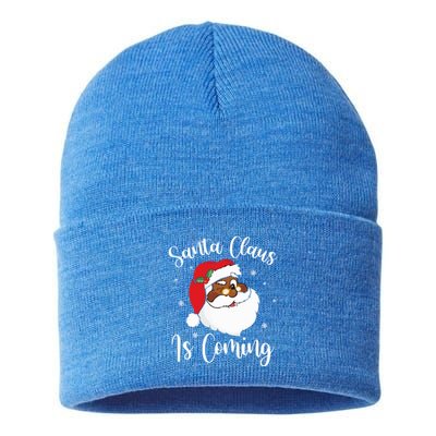 Merry Christmas Gift 2020 Santa Claus Is Coming Gift Sustainable Knit Beanie