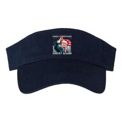 Make Christmas Great Again Funny Santa Trump 2024 Xmas Valucap Bio-Washed Visor