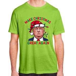 Make Christmas Great Again Funny Santa Hat Donald Trump President Adult ChromaSoft Performance T-Shirt