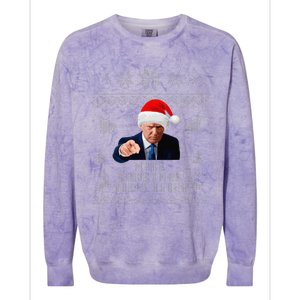 Make Christmas Great Again Donald Trump Holiday Colorblast Crewneck Sweatshirt