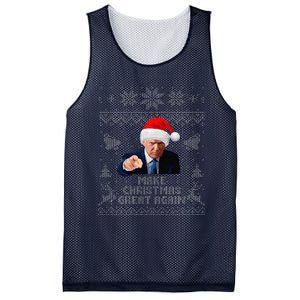 Make Christmas Great Again Donald Trump Holiday Mesh Reversible Basketball Jersey Tank