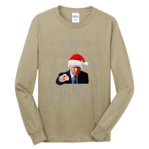 Make Christmas Great Again Donald Trump Holiday Tall Long Sleeve T-Shirt