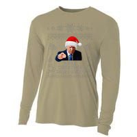 Make Christmas Great Again Donald Trump Holiday Cooling Performance Long Sleeve Crew