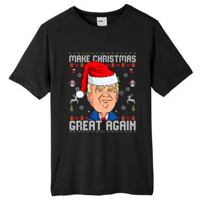 Make Christmas Great Again Trump 2024 Funny Xmas Tall Fusion ChromaSoft Performance T-Shirt