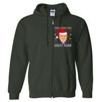 Make Christmas Great Again Trump 2024 Funny Xmas Full Zip Hoodie