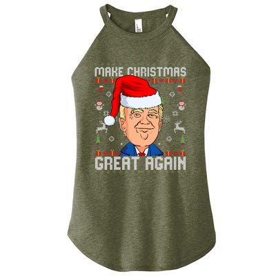 Make Christmas Great Again Trump 2024 Funny Xmas Women's Perfect Tri Rocker Tank