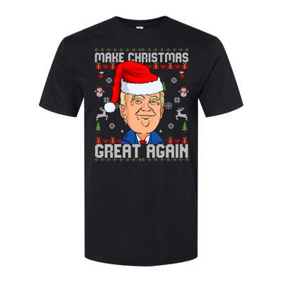 Make Christmas Great Again Trump 2024 Funny Xmas Softstyle CVC T-Shirt