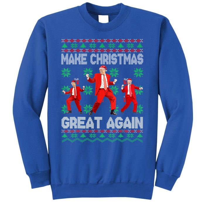 Make Christmas Great Again Santa Trump Dance Xmas Pajamas Gift Sweatshirt