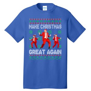 Make Christmas Great Again Santa Trump Dance Xmas Pajamas Gift Tall T-Shirt