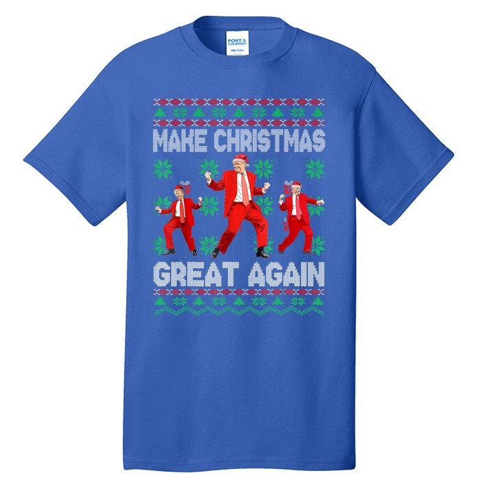 Make Christmas Great Again Santa Trump Dance Xmas Pajamas Gift Tall T-Shirt