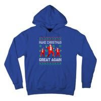 Make Christmas Great Again Santa Trump Dance Xmas Pajamas Gift Tall Hoodie