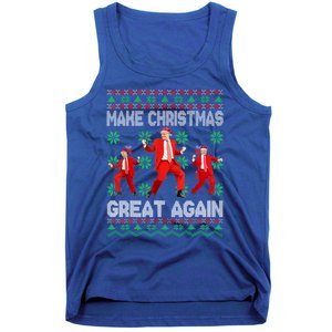 Make Christmas Great Again Santa Trump Dance Xmas Pajamas Gift Tank Top