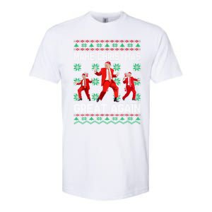 Make Christmas Great Again Santa Trump Dance Xmas Pajamas Gift Softstyle CVC T-Shirt