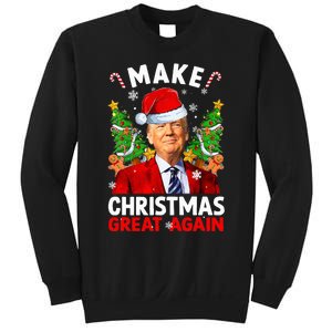 Make Christmas Great Again Funny Donald Trump Santa Xmas Sweatshirt