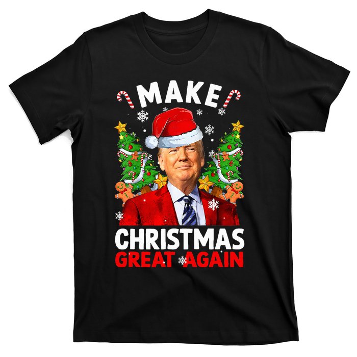 Make Christmas Great Again Funny Donald Trump Santa Xmas T-Shirt