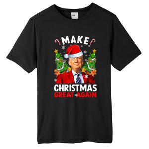 Make Christmas Great Again Funny Donald Trump Santa Xmas Tall Fusion ChromaSoft Performance T-Shirt